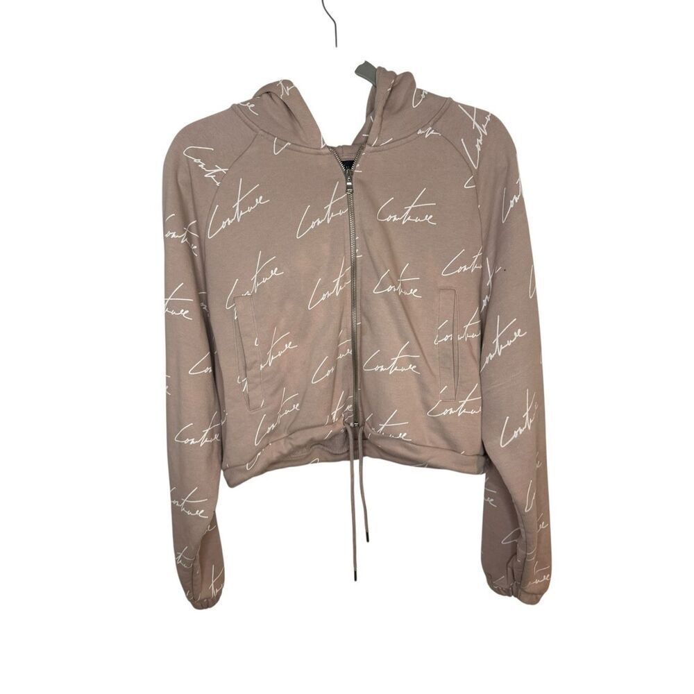 The Couture Club Cropped Full Zip Hoodie Size Medium‎